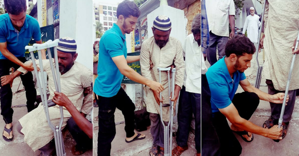 Hyderabads-Sujathullah-also-tends-to-the-sick-helping-them-with-medical-care.